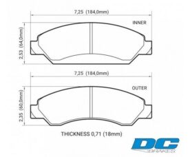 DC Brakes HD+ Колодки тормозные передние для Cadillac Escalade и Chevrolet Tahoe