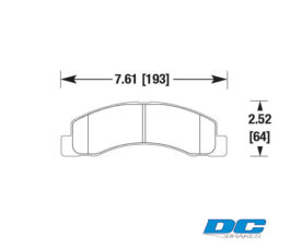 DC Brakes HD+ Колодки тормозные передние для Lexus LX570 и LC200 (StopTech ST65)