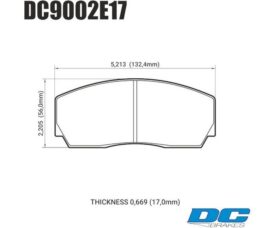 DC Brakes RT.2 Колодки тормозные для AP Racing / Rotora / Proma 4-порш. ТМ2.334ТМ2.332