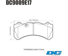 DC Brakes RT.2 Колодки тормозные для Brembo GT тип J и N 6-порш.