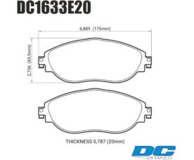 DC Brakes RT.2 Колодки тормозные передние для A3 8V/Octavia/Kodiaq/Golf MK7/Tiguan