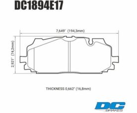 DC brakes RT.2 Колодки тормозные передние для Audi A4/A5/RS4/Q5 и Q7 4MB (Akebono)