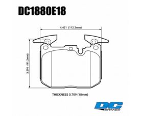 DC brakes RT.2 Колодки тормозные передние для BMW F20/F22/F80/F82/F83/F87 M-Perf.