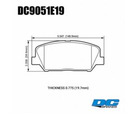 DC Brakes RT.2 Колодки тормозные передние для Hyundai  i30N и KIA Optima GT