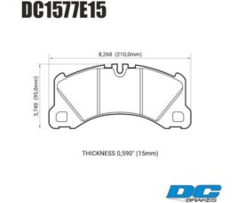 DC Brakes RT.2 Колодки тормозные передние для Porsche / Touareg 360/368/390 mm