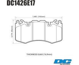 DC brakes RT.2 Колодки тормозные передние для Range Rover Sport IV  (Brembo)