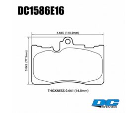 DC Brakes RT.2 Колодки тормозные передние для Toyota Celsior / Lexus LS430 (UCF30)