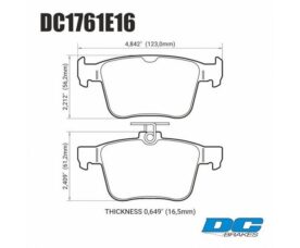 DC Brakes RT.2 Колодки тормозные задние для A3 8V/TT 8S/Golf MK7/Passat MK8