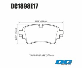 DC Brakes RT.2 Колодки тормозные задние для Audi B9 A4/A5/Q5 и Q7 4MB/Touareg CR7