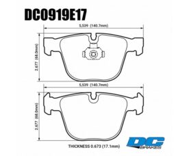 DC Brakes RT.2 Колодки тормозные задние для BMW E60/E92/E63/E65/E66