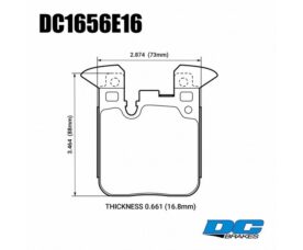 DC Brakes RT.2 Колодки тормозные задние для BMW F20/F22/F30/F80/F82 M Perf.