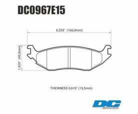 DC Brakes RT.2 Колодки тормозные задние для Dodge RAM 1500 и Durango