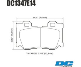 DC Brakes RT.2 Колодки тормозные задние для Infiniti FX50/FX37/G37 и Nissan 370Z