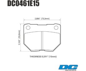 DC Brakes RT.2 Колодки тормозные задние для Subaru Impreza WRX