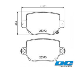 DC Brakes RT.2 Колодки тормозные задние для TESLA Model 3 / Model Y