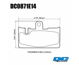 DC Brakes RT.2 Колодки тормозные задние для Toyota Celsior / Lexus LS430 (UCF30)