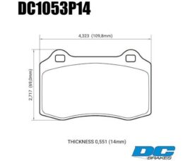 DC Brakes STR.S+ Колодки тормозные для Brembo тип A/C/F и JBT CM4P1
