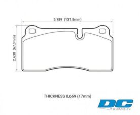 DC Brakes STR.S+ Колодки тормозные для Tesla 3Y/Nissan GTR R35 Brembo 4-порш.