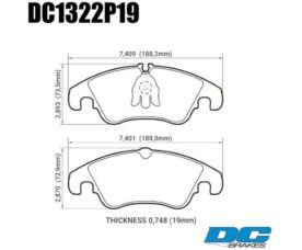 DC Brakes STR.S+ Колодки тормозные передние для Audi B8 A4 (8K) / A5 (8T) / Q5 (8R)