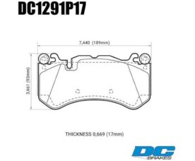 DC Brakes STR.S+ Колодки тормозные передние для Audi RS6/RS7 и MB AMG GL63