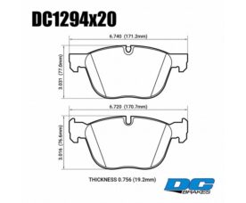 DC Brakes STR.S+ Колодки тормозные передние для BMW E70/F15 X5 и E71/F16 X6