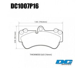 DC Brakes STR.S+ Колодки тормозные передние для Cayenne (955) и Touareg 330 mm