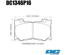 DC Brakes STR.S+ Колодки тормозные передние для Infiniti FX50/FX37/G37 и Nissan 370Z