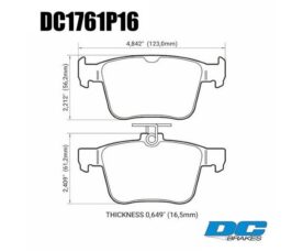 DC Brakes STR.S+ Колодки тормозные задние для A3 8V/TT 8S/Golf MK7/Passat MK8