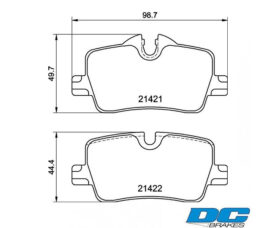 DC Brakes STR.S+ Колодки тормозные задние для BMW G20/G42/G22 кроме M