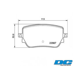 DC Brakes STR.S+ Колодки тормозные задние для Mercedes-Benz A35 AMG/CLA/GLA/GLB