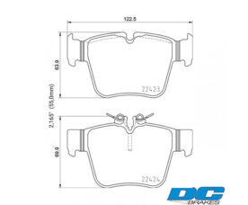 DC Brakes STR.S+ Колодки тормозные задние для Mercedes-Benz GLC X253 и W205