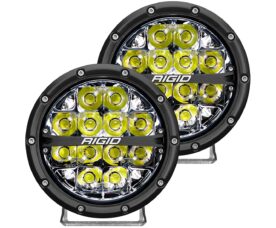 RIGID 360 Серия 6"  Дальний свет - Белая Подсветка (Пара)