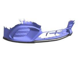 Vonard Customs Сплиттер переднего бампера Mercedes AMG GT 53s X290 (версия с клыками) - Черный глянец