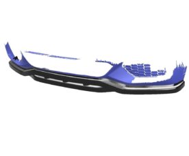 Vonard Customs Сплиттер передний двойной BMW X5 F15 M-Pack прямой - Черный глянец