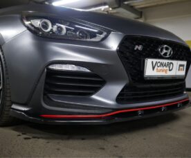 Vonard Customs Сплиттер под передний бампер Hyundai I30N - Черный глянец