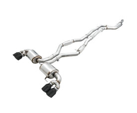 AWE Touring Выхлопная система с резонатором для BMW G2x M40i | Diamond Black