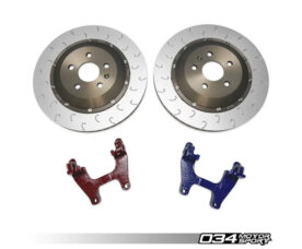 034Motorsport Тормозные диски задние 355x22 mm для Audi 8Y S3 и Golf 8R (Красный)