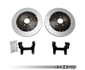 034Motorsport Тормозные диски задние 370x22 mm для Audi B9/B9.5 A4/S4/A5/S5/Q5/SQ5 (Черный)