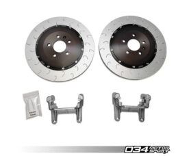 034Motorsport Тормозные диски задние 370x22 mm для Audi B9/B9.5 A4/S4/A5/S5/Q5/SQ5 (Серый)