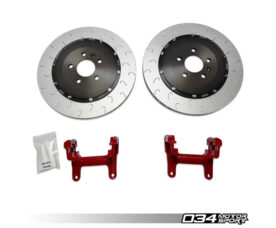 034Motorsport Тормозные диски задние 370x22 mm для Audi B9/B9.5 RS4 и RS5 (Красный)