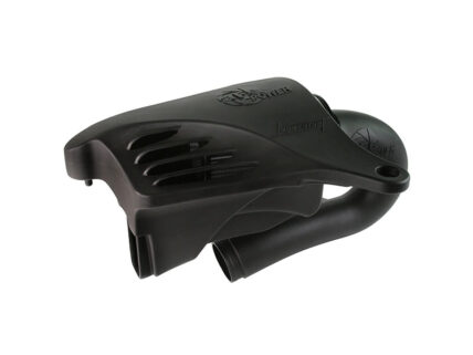 Black scuba inflator handle with attached hose, used to inflate a buoyancy compensator (BCD).