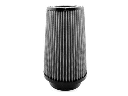 Cone-shaped pleated air filter for a vehicle engine intake