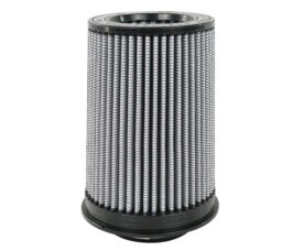 Cylindrical pleated air filter with black end caps