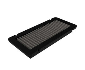 Rectangular cabin air filter with pleated media and a black frame (car HVAC filter).