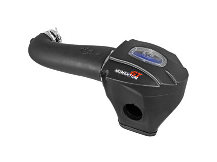 Black Momentum GT e-bike handlebar grip with integrated throttle and small digital display on the end.
