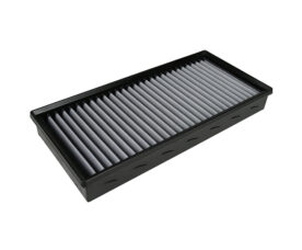 Rectangular car air filter with pleated gray filter paper in a black frame? replacing with a more definite statement